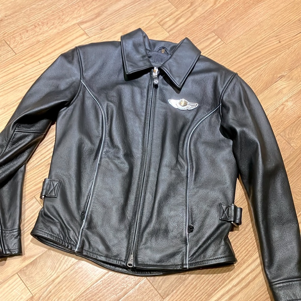 Limited edition Harley Davidson 100th anniversary 2003 leather motorcycle jacket